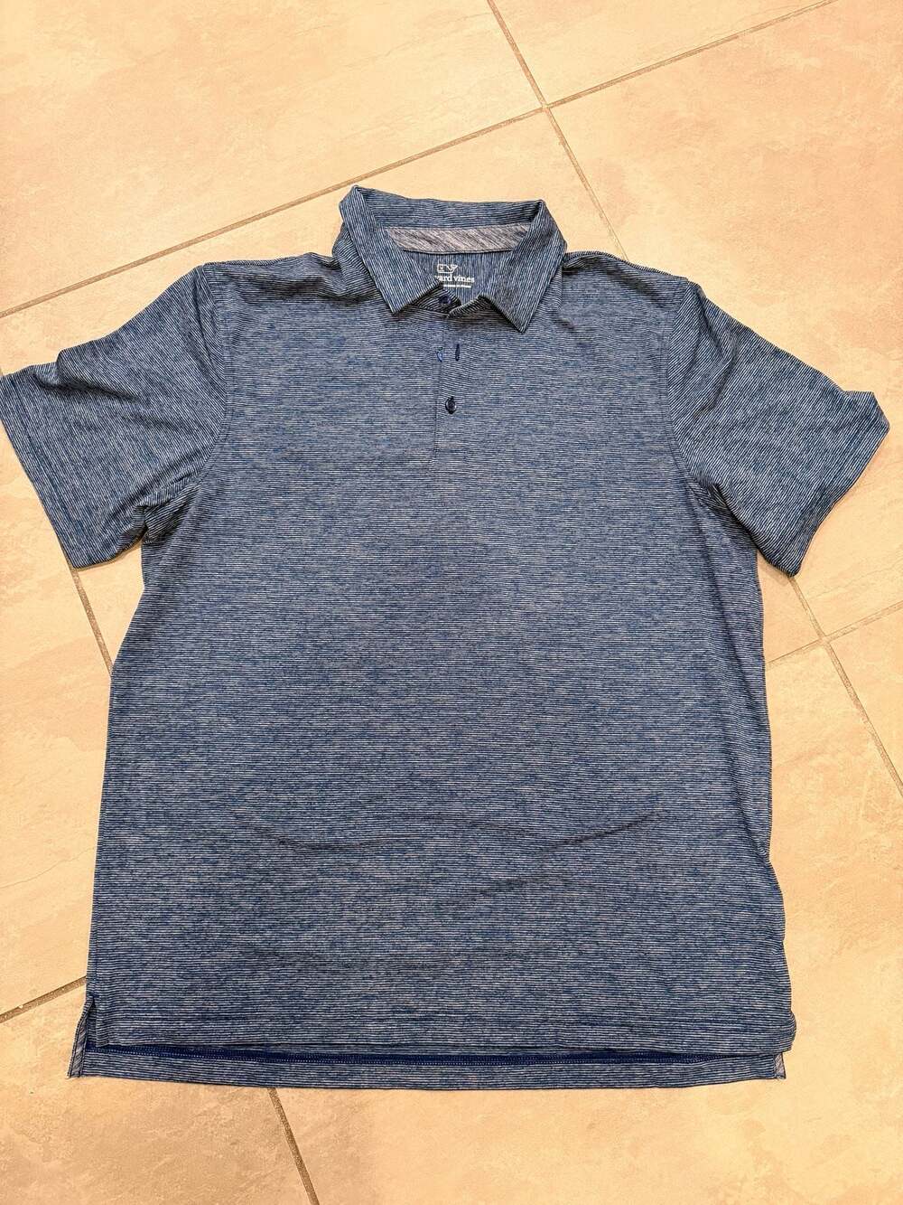 Vineyard Vines Men's Sankaty Performance Striped Polo Shirt Size L